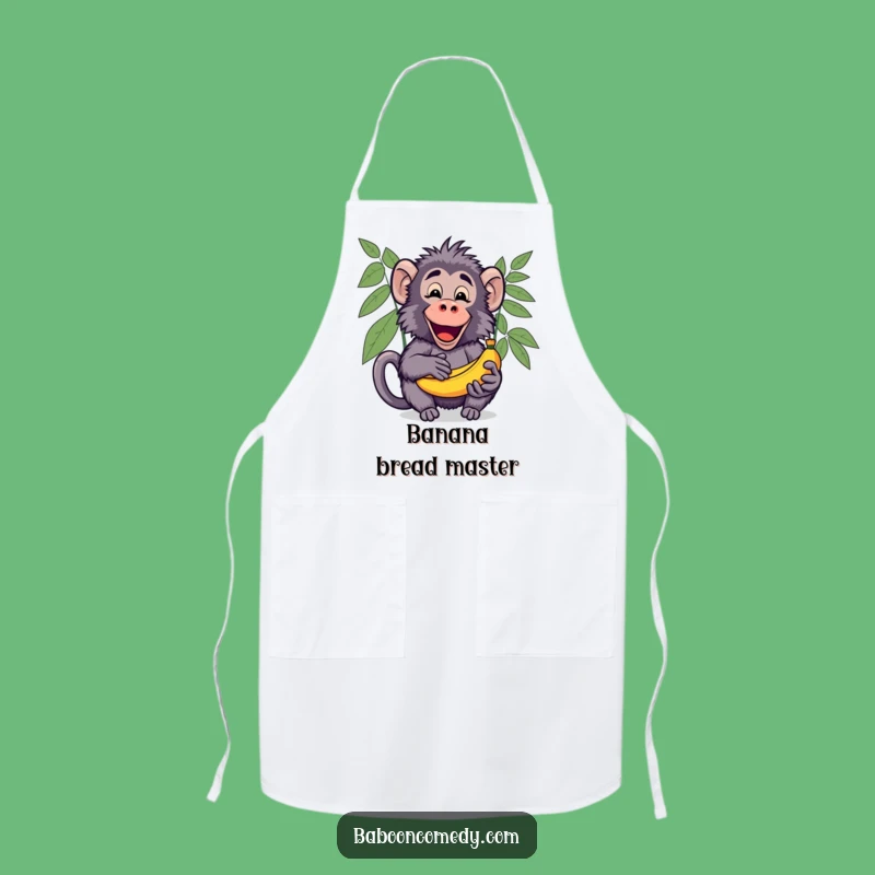 Funny Kawaii Baboon Banana Apron - Cook and Share!