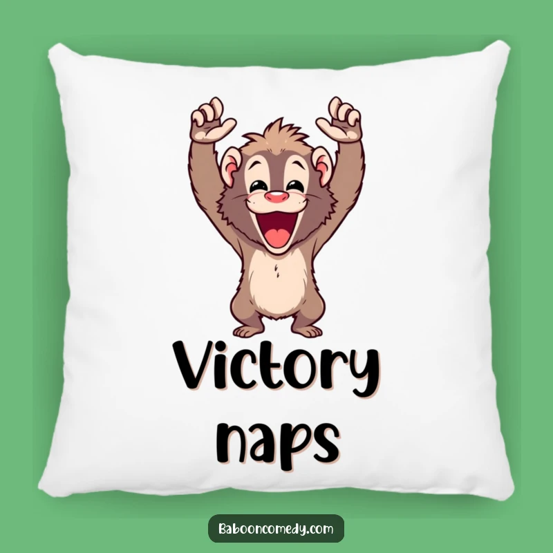 Funny Cheering Baboon Pillow - Cozy Support and Hilarious Gift