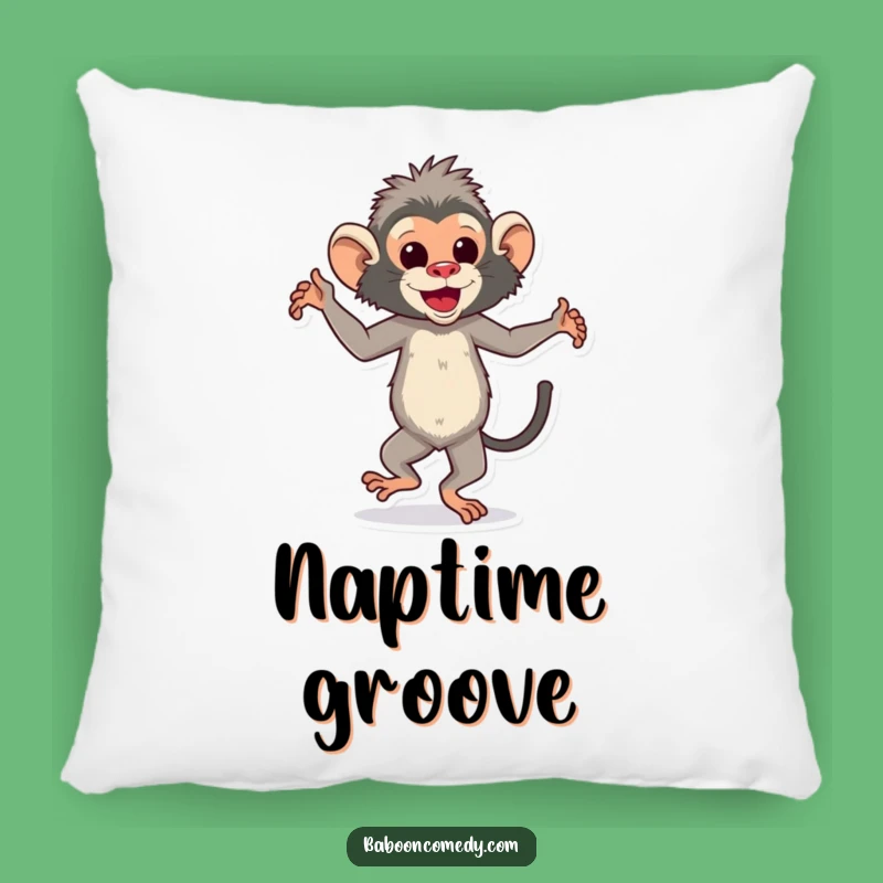 Funny Dancing Baboon Pillow - Cozy Comfort with Rhythmic Flair