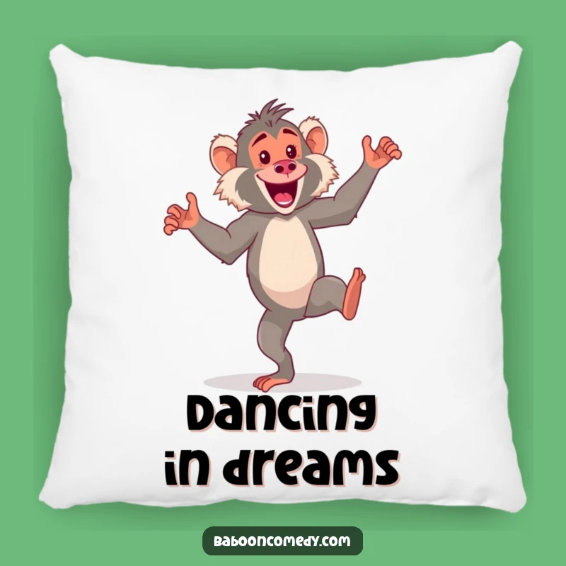 Funny Kawaii Baboon Dance Pillow - Comfy & Energetic Accent