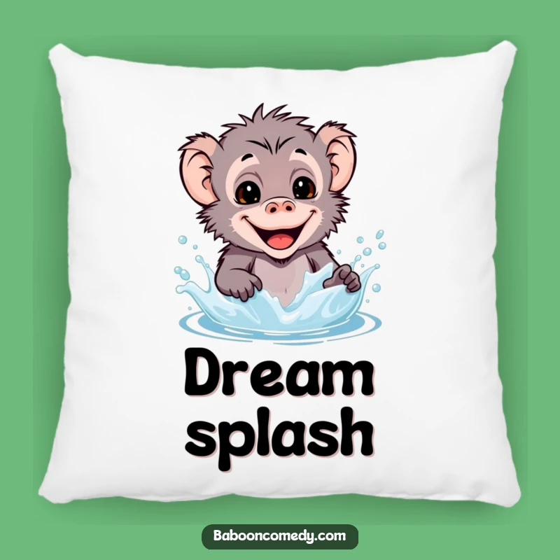 Funny Kawaii Baboon Water Pillow - Comfy Primate Splash Cushion