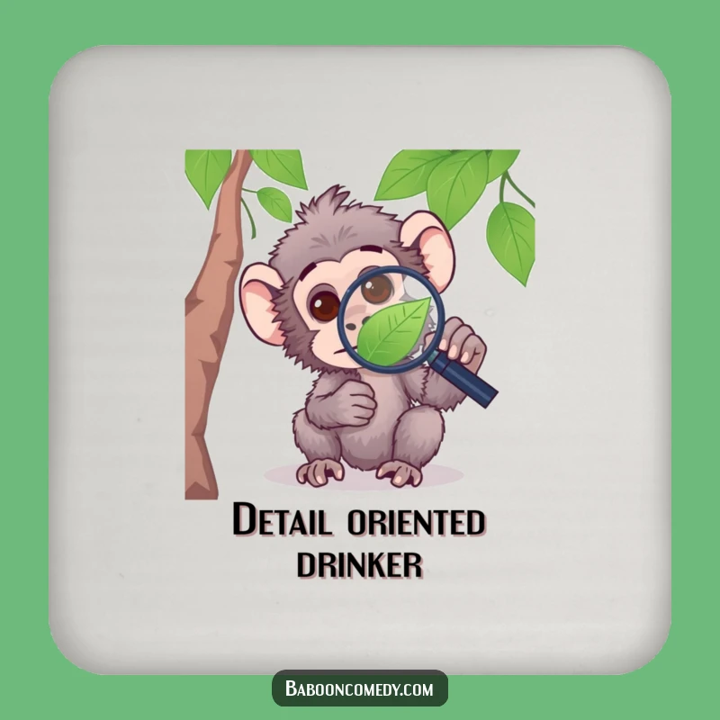Funny Curious Baboon Coaster - Primate Protection for Your Table