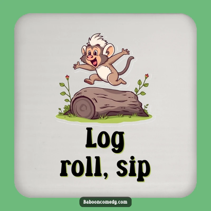 Funny Baboon Jumping Coaster: A Small Humorous Gift for Active Homes