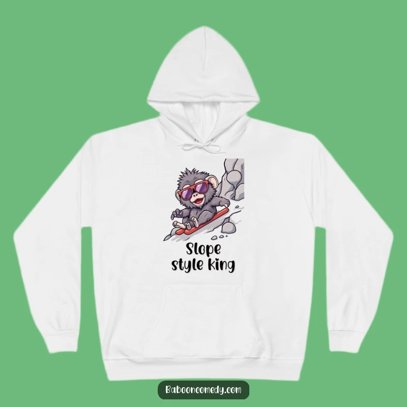 Cozy Funny Kawaii Baboon Sunglasses Hoodie - Warm & Laid-Back Gift