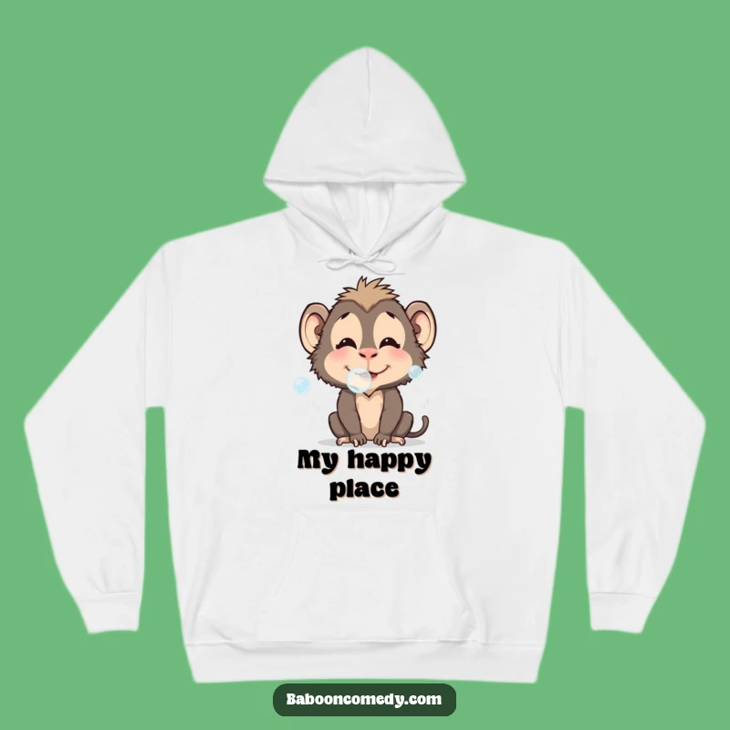 Funny Baboon Cozy Bubble Hoodie: Warmth & Whimsy, Fantastic Funny Gift!