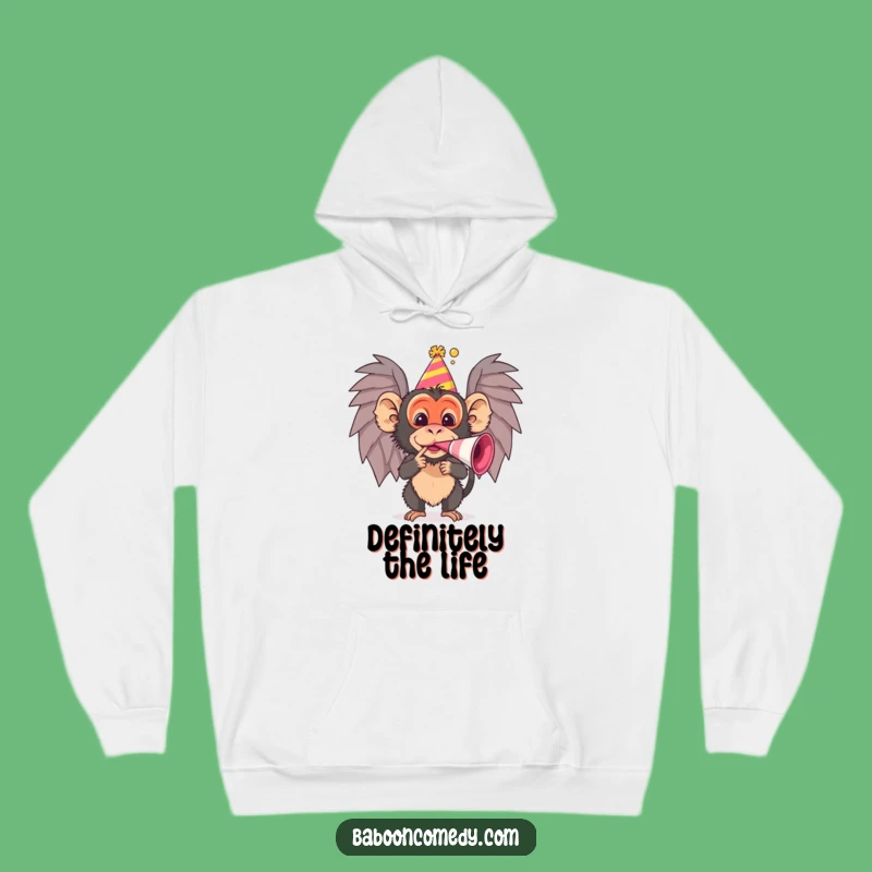 Funny Baboon Hoodie: Cozy & Comical Party Wear, Your New Favorite Funny Gift!