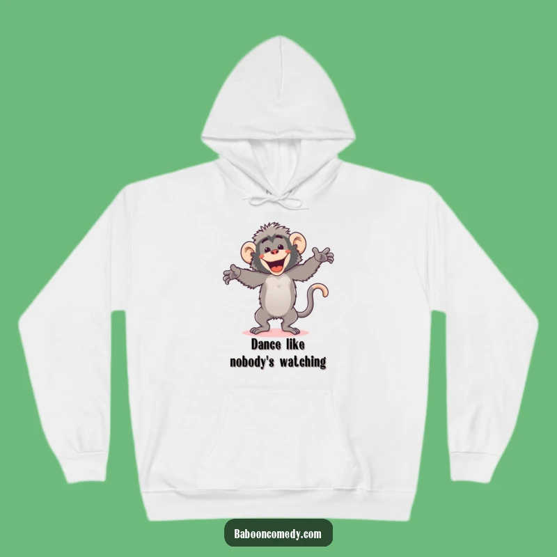 Funny Kawaii Baboon Dance Hoodie: Cozy Moves, Hilarious Baboon Gear