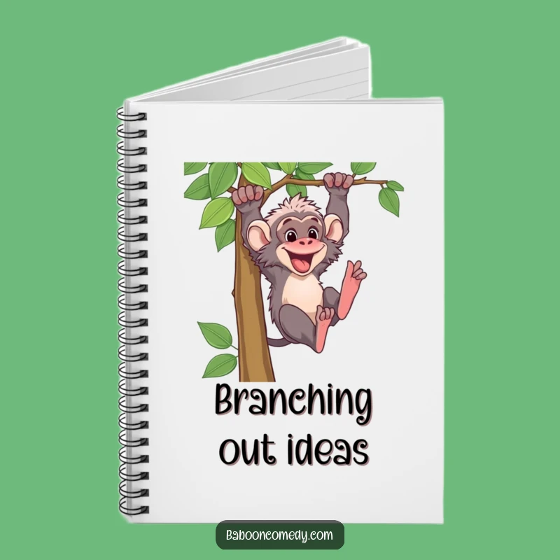 Funny Baboon Vine Swing Notebook: Primate Adventure Journal for Ideas