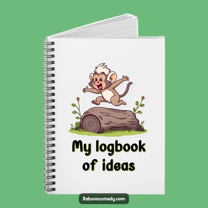 Funny Baboon Jumping Notebook: Humorous Gift for Active Minds