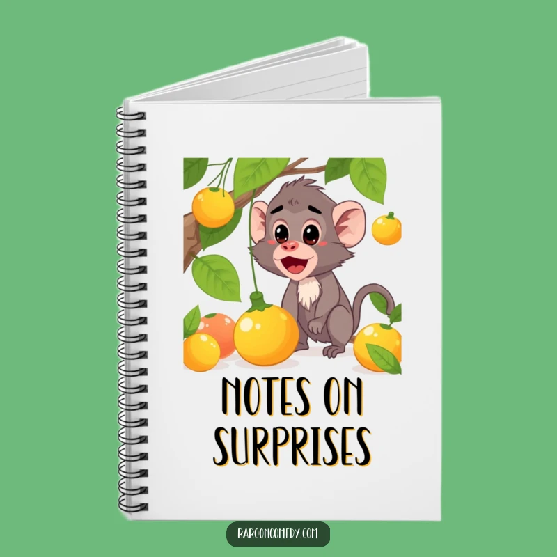 Funny Baboon Surprise Notebook: Jot Down Reactions with Humor, Perfect Funny Gift!