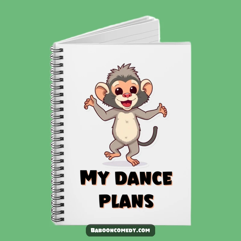 Funny Dancing Baboon Notebook - Capture Your Rhythms and Ideas