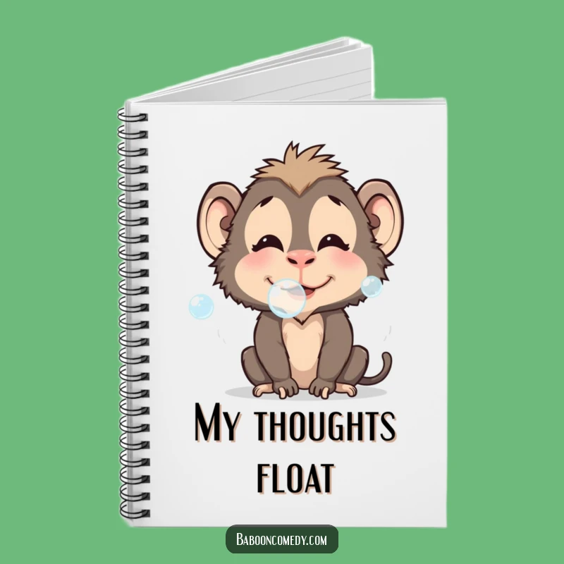 Funny Baboon Bubble Notebook: Jot Down Ideas with Whimsy, Perfect Funny Gift!
