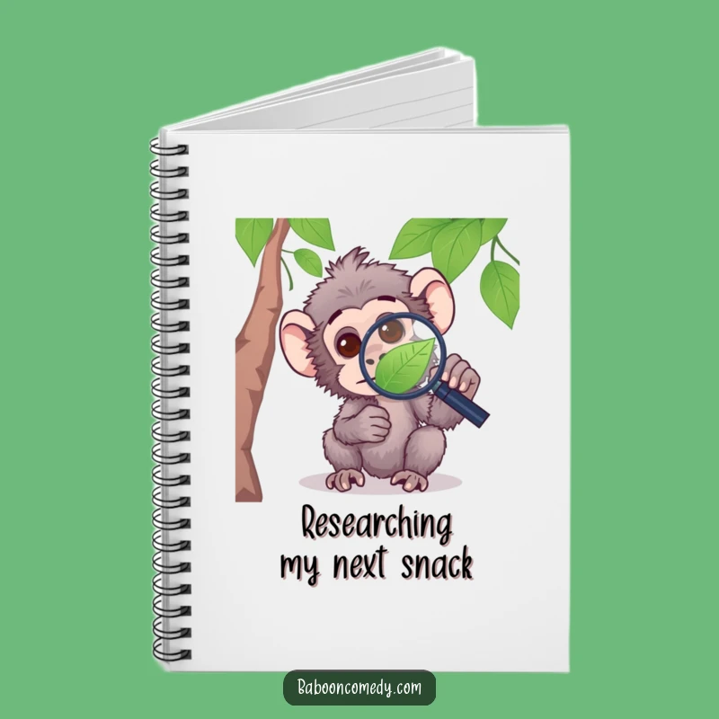 Funny Curious Baboon Notebook - Primate Observations for Your Notes