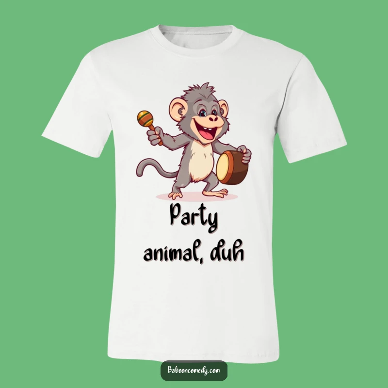 Funny Joyful Baboon T-Shirt - Primate Party Vibes, Hilarious Gift