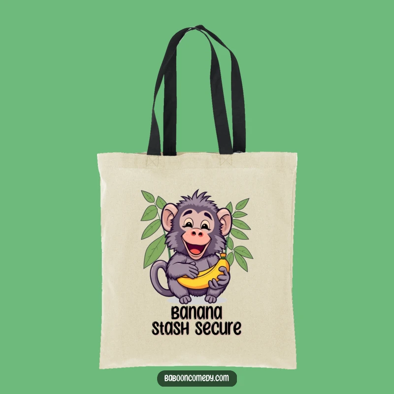 Funny Kawaii Baboon Banana Tote Bag - Carry Generosity!