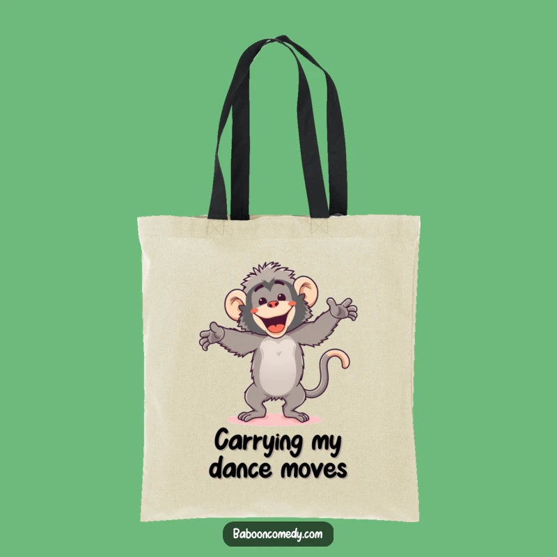 Funny Kawaii Baboon Dance Tote Bag: Move Your Style, Hilarious Carry-All