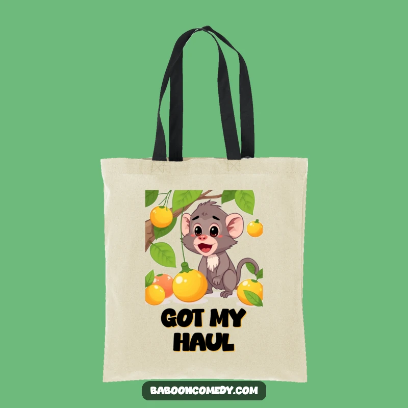 Funny Baboon Surprise Tote Bag: Carry Unexpected Fun, Perfect Funny Gift!