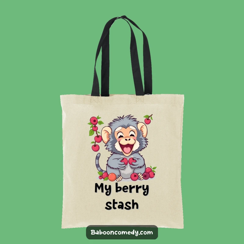 Funny Baboon Berry Pals Tote Bag: A Stylish and Humorous Gift for Everyday